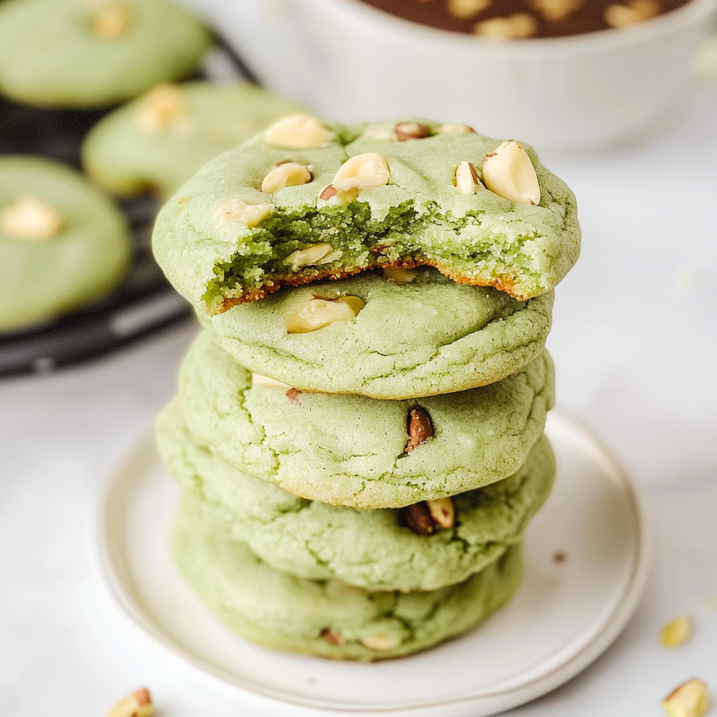 Pistachio Pudding Cookies