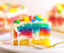 Rainbow Jello Poke Cake