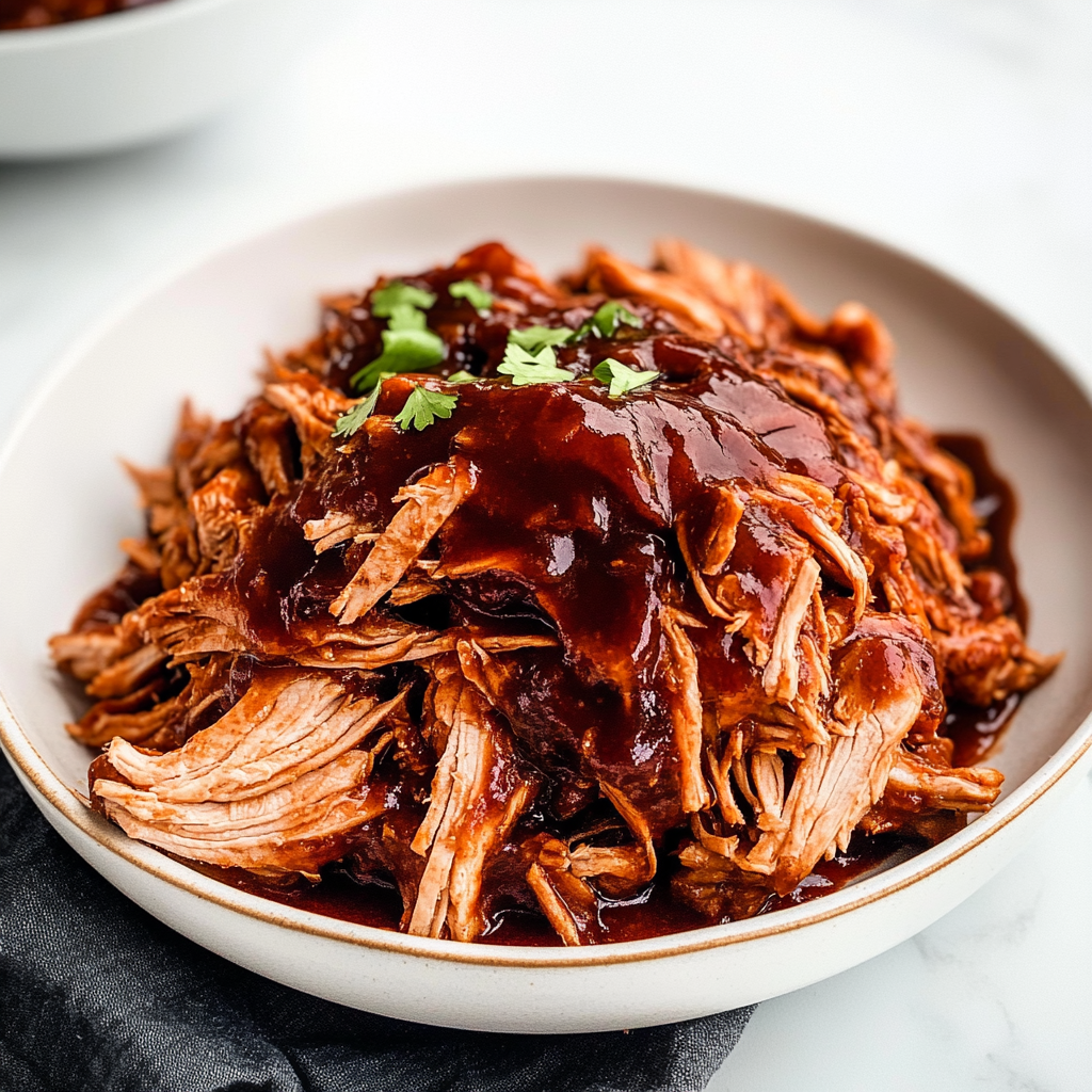 Slow Cooker Shredded BBQ Chicken