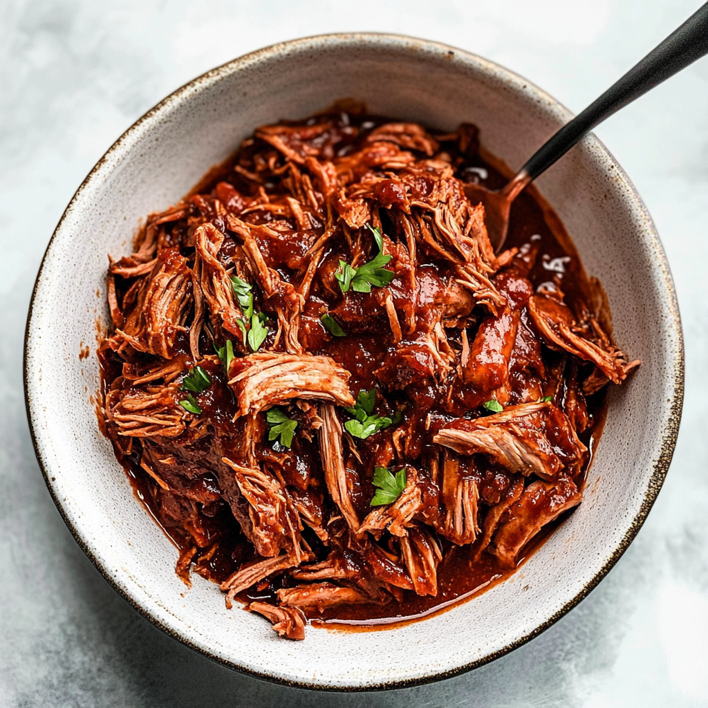 Slow Cooker Shredded BBQ Chicken