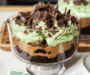 St. Patrick’s Day Brownie Trifle