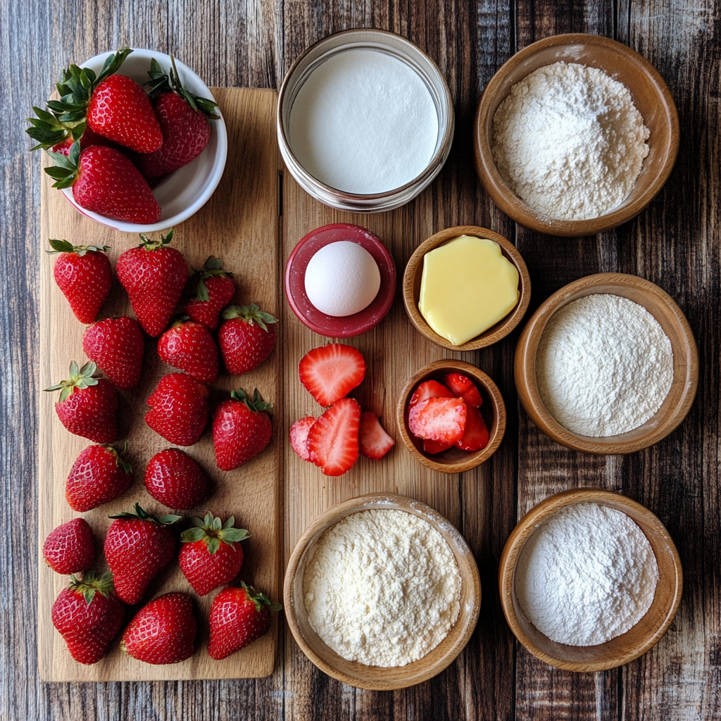 Strawberry Glazed Donuts ingredients