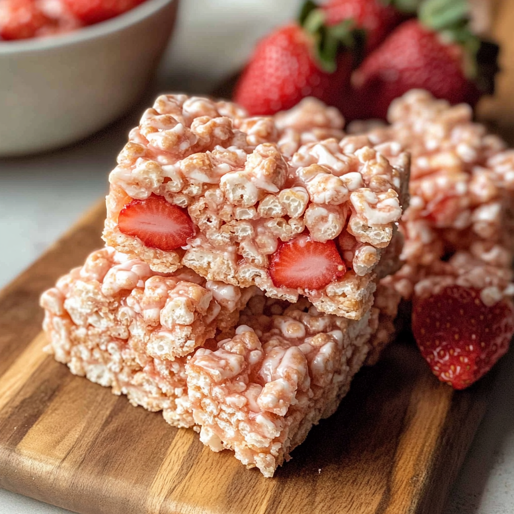 Strawberry Rice Krispie Treats