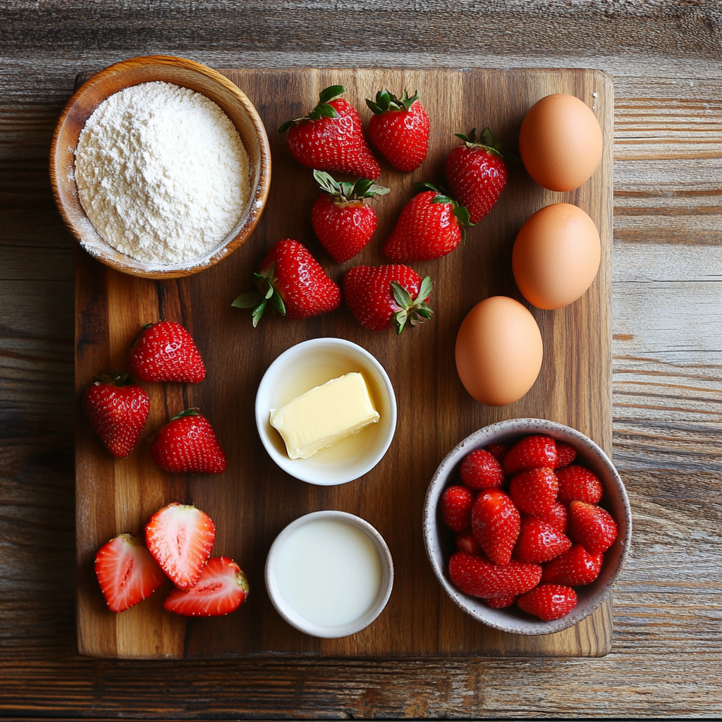Strawberry Sweet Rolls ingredients