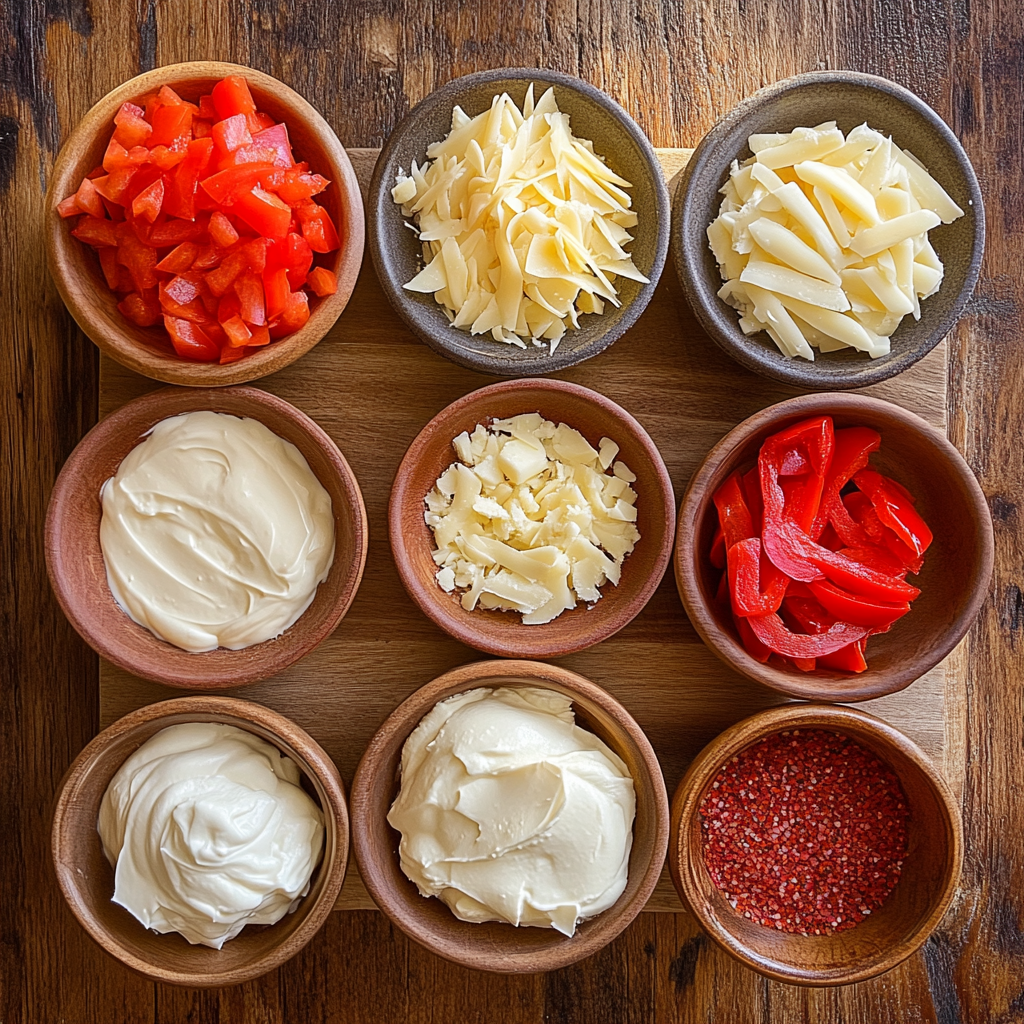 homemade pimento cheese ingredients